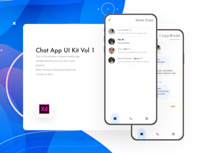 聊天应用程序 UI 工具包卷。 1(Chat App UI Kit Vol. 1)