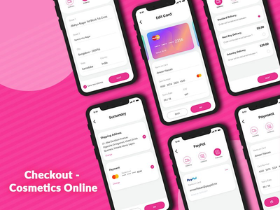 结帐 - 化妆品在线(Checkout - Cosmetics Online)