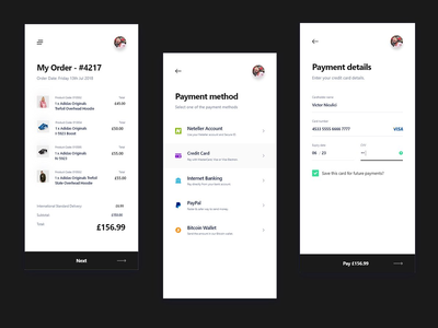 结帐界面(Checkout UI)
