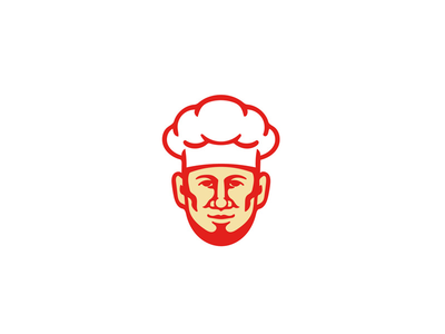 胡子厨师无边帽复古(Chef Cook Beard Toque Hat Retro)