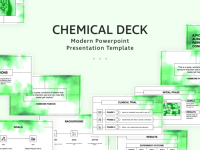 化学的PowerPoint演示模板(Chemical PowerPoint Presentation Template)