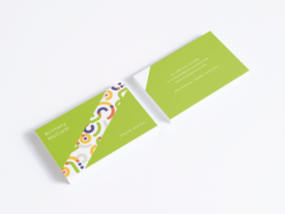 现代明亮的名片设计(Modern Bright Business Card Design)