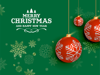 圣诞快乐和新年快乐背景设计(Merry Christmas and happy new year background design)