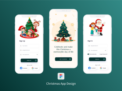 圣诞节应用程序设计(Christmas App Design)