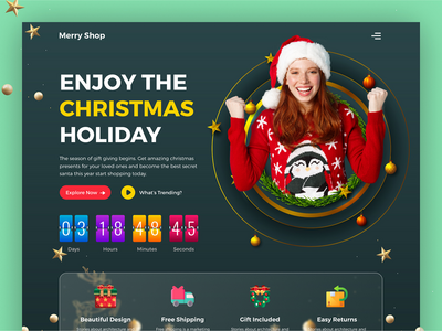 圣诞优惠登陆页面(Christmas Offer Landing Page)