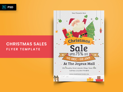 圣诞节优惠销售传单-05(Christmas Offer Sales Flyer-05)