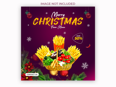 圣诞节社交媒体模板(Christmas Social Media Templates)