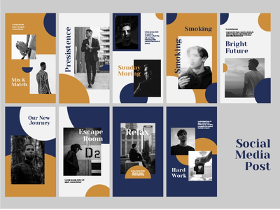 圈黄蓝instagram故事(Circle yellow blue instagram story)