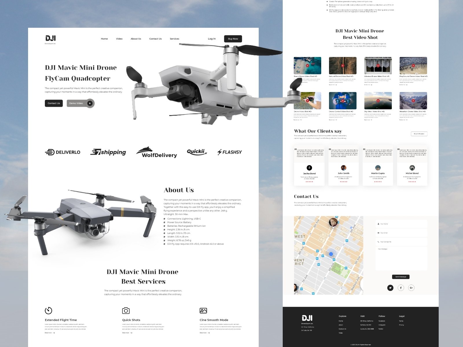 DJI-重新设计登陆页面(DJI-Redesign Landing Page)