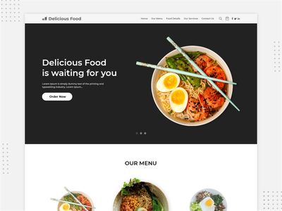 食物登陆页面(Food Landing page)