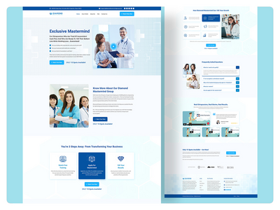 医疗网站模板设计(Medical Website Template Design)