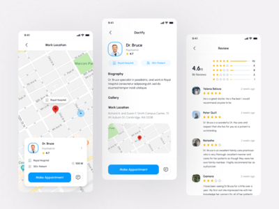 Doctify - 医生预约应用程序（详细医生）(Doctify - Doctor Appointment App (Detail Doctor))