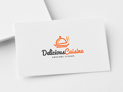 美味佳肴标志模板(Delicious Cuisine Logo Template)