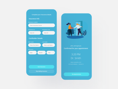 赠品：预约医生IOS app ui设计(Freebie: Doctor appointment IOS app ui design)