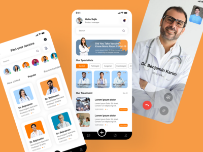 医生预约应用程序设计(Doctor Appointment App Design)