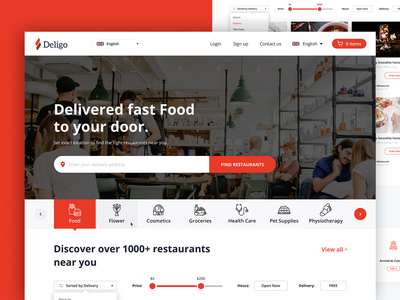 Deligo - 食品配送网站(Deligo - Food Delivery Website)
