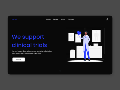 医生网页登陆页面(Doctor Web Landing Page)