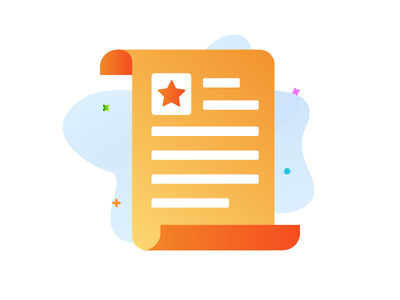 文档渐变图标(Document Gradient Icon)