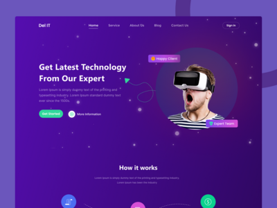 数字代理登陆页面(Digital Agency landing page)