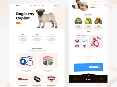 狗产品登陆页面(Dog Product Landing page)