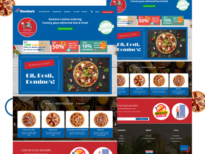 达美乐披萨主页(Domino's Pizza home page)