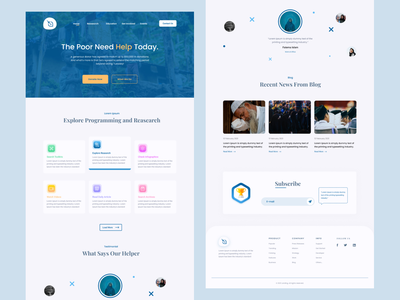 捐赠网站登陆页面。(Donating Website Landing Page.)