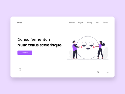 网页登陆页面概念(Web Landing Page Concept)