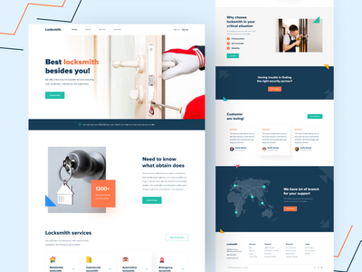 门锁匠安全登陆页面(Door Locksmith Security Landing Page)