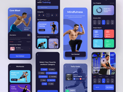 健身移动应用程序设计(Fitness Mobile Applications design)