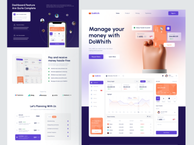 DoWhith - Saas 登陆页面(DoWhith - Saas Landing Page)