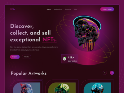 NFT 市场网站(NFT Marketplace Website)