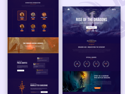 龙腾世纪 - 游戏网站(Dragon Age - Game Website)