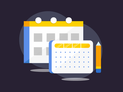 绘制截止日期平面图标(Drawing Deadline Flat Icon)