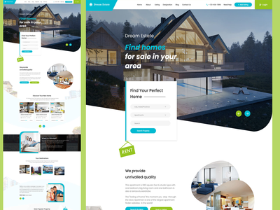 创意梦想首页设计(Creative Dream Home page Design)