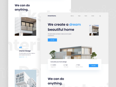 Dreamhome Architecture 登陆页面(Dreamhome Architecture landing page)