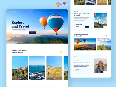 旅行社登陆页面(Travel Agency Landing Page)