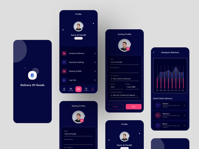 配置文件设置暗模式 - Ddelivery 应用程序(Profile Setting Dark Mode - Ddelivery App)