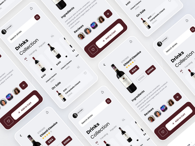 饮料收集 UI 屏幕(Drink Collection Ui Screens)