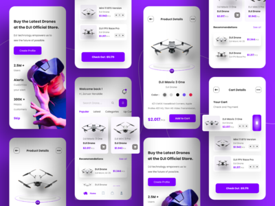 无人机商店应用程序设计(Drones Store App Design)