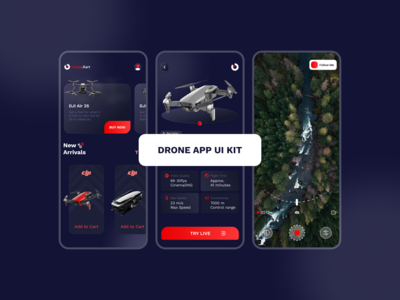 无人机应用 UI 设计挑战(Drone App UI Design Challenge)