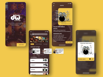 鼓陈列室 UI 套件(Drum Showroom UI Kit)