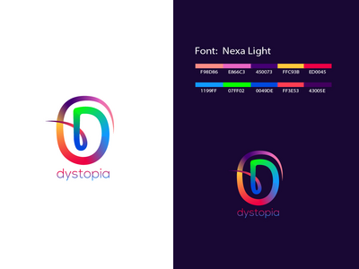 反乌托邦标志模板(Dsystopia Logos Template)