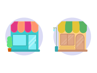 Duo 商店平面图标(Duo Store Flat Icon)