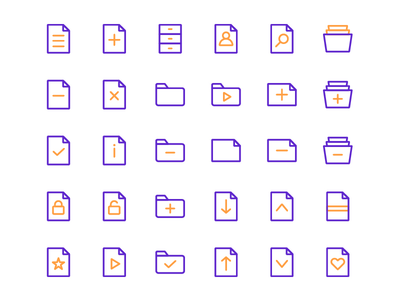 双色调文件和文件夹(Duotone Files and Folder)