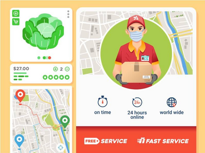 送货服务公司 UI 应用程序(Delivery service company UI app)