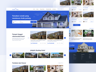房地产预订登陆页面网站概念(Property Real Estate Booking Landing Page Website Concept)
