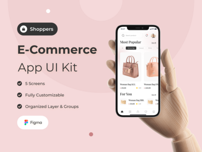 电子商务应用程序 UI 套件(E-Commerce App UI Kit)