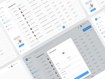 电子商务管理仪表板客户列表和添加客户（第 4 部分）(E-commerce admin dashboard Customer List & Add Customer (part-4))
