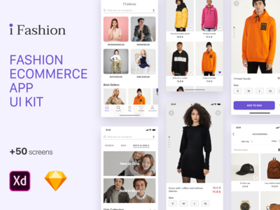 i Fashion - 电子商务 UI 套件(i Fashion - Ecommerce UI Kit)