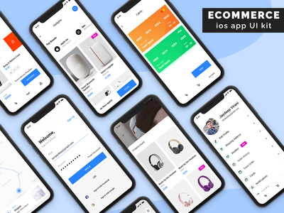 电子商务购物应用程序 UI 套件(E-Commerce Shopping App Ui Kit)